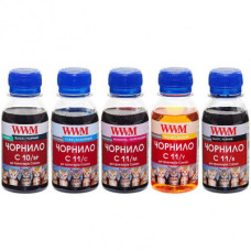 Комплект чернил WWM C10, C11 для Canon (5х100)